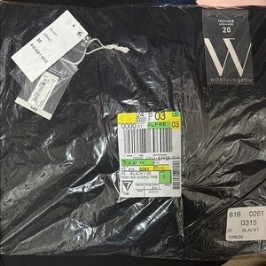 Worthington Black Trousers Size 20